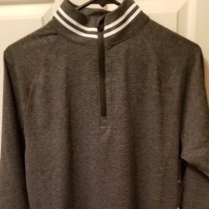 G/Fore Gray 1/4 Zip Golf Sweater